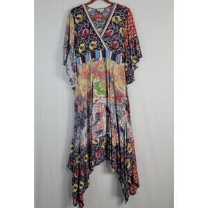 Umgee Asymmetrical Multicolor Dress Size L